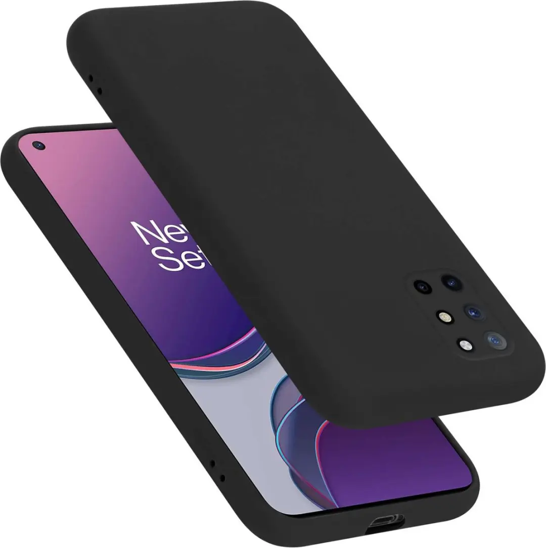 Cadorabo Hoesje geschikt voor OnePlus 8T in LIQUID ZWART