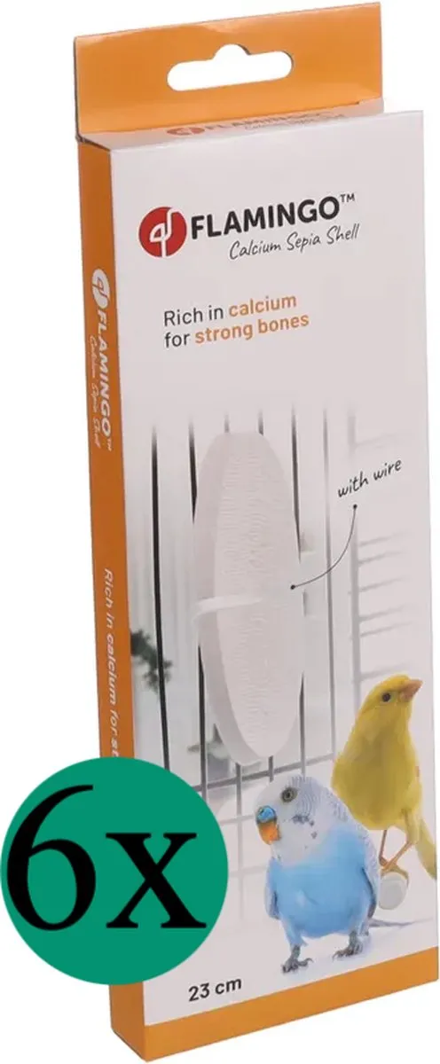 Flamingo Sepia Schelp Zazoo - 6 Stuks