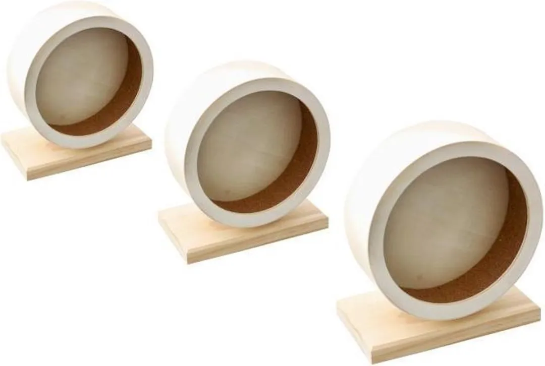 Flamingo Bogie Looprad - Hamster Houten L Bruin