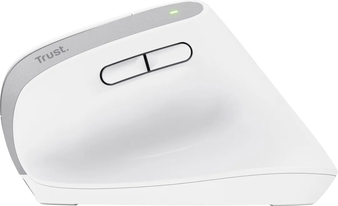 Trust Bayo+ 25399 Draadloze Ergonomische Muis - Verticaal - Wit - afbeelding 6 van 6