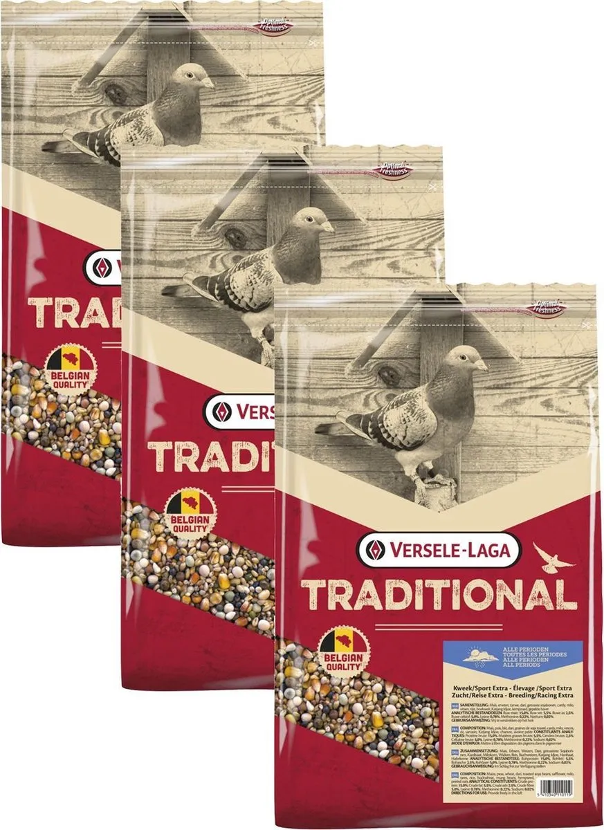 Versele-Laga Traditional Kweek/Sport Extra Duivenvoer 15kg