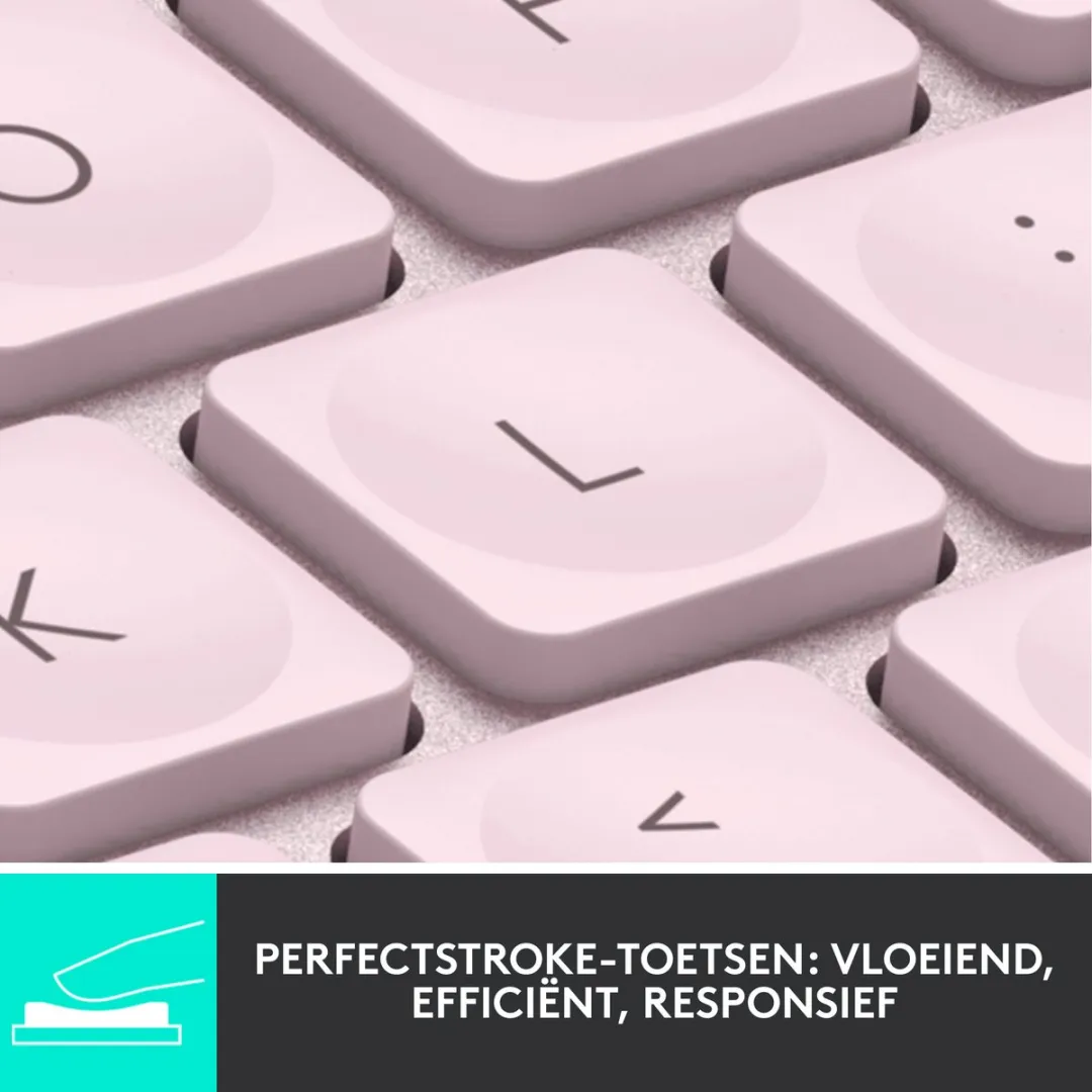 Logitech MX KEYS Mini Draadloos Toetsenbord - Roze