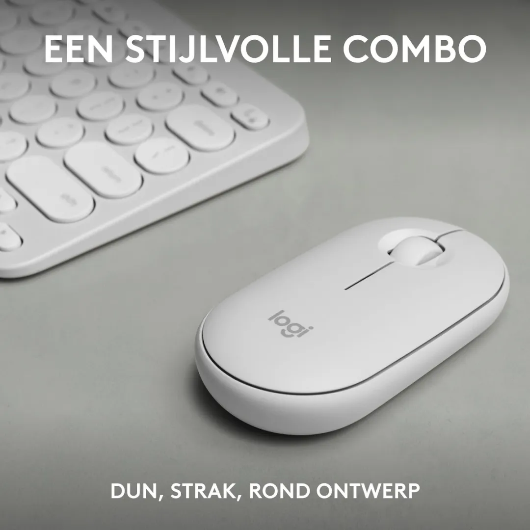 Logitech Pebble 2 Combo Toetsenbord en Muis - Wit