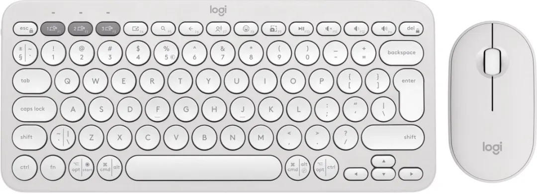 Logitech Pebble 2 Combo Toetsenbord en Muis - Wit