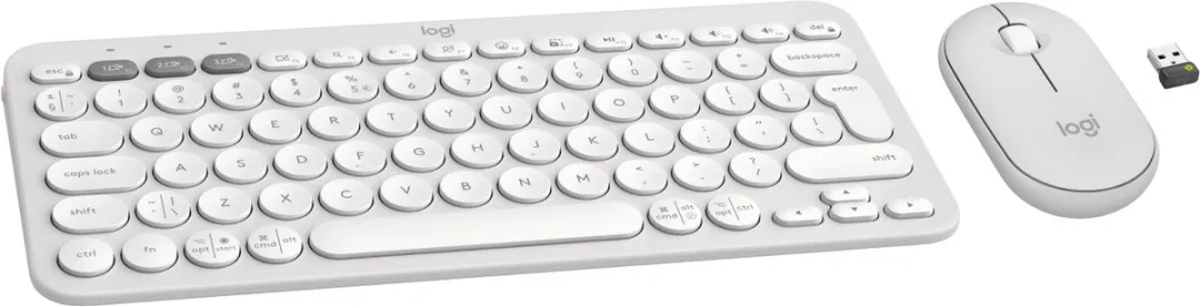 Logitech Pebble 2 Combo Toetsenbord en Muis - Wit