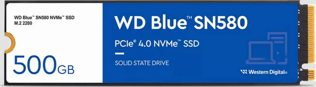 Western Digital Blue SN580 WDS500G3B0E SSD - 500GB