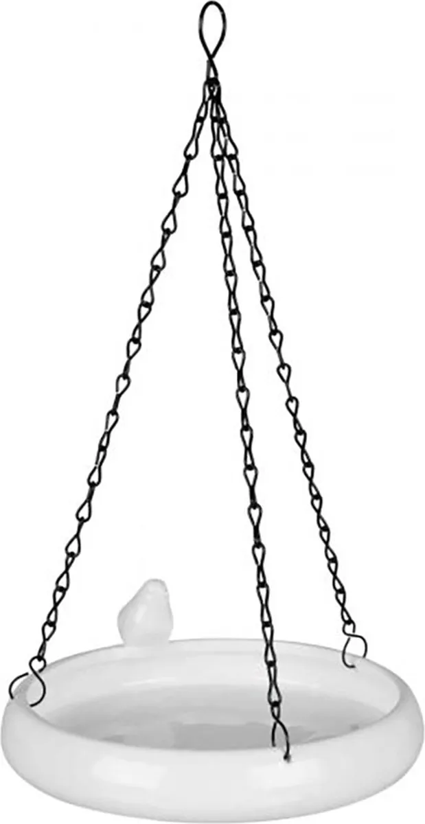 Trixie Hangende Vogeldrinkschaal Keramiek - 12cm - 100ml - Wit