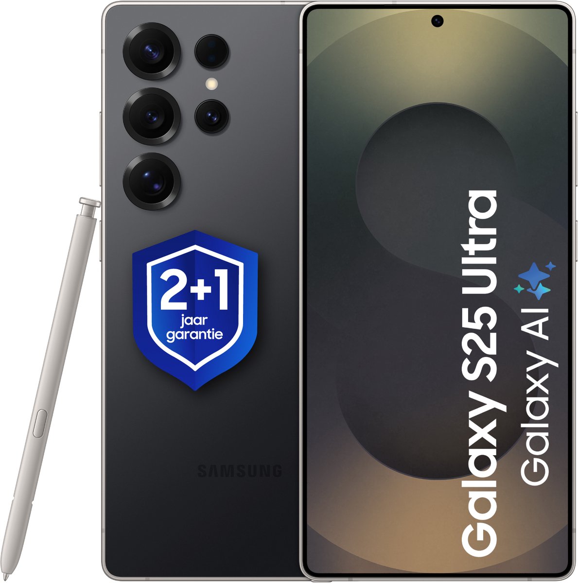 Samsung Galaxy S25 Ultra 5G - 512GB - Titanium Black + 1 jaar extra garantie