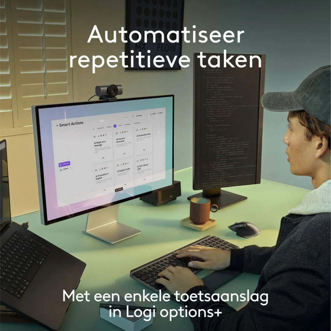 Logitech MX Keys S for Mac - Draadloos Toetsenbord - Bluetooth - Qwerty US INTL - Space Grey