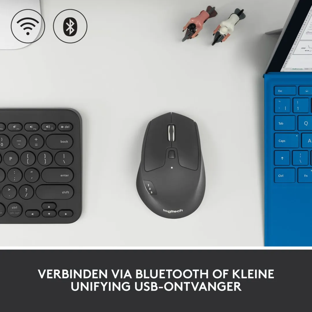 Logitech M720 Draadloze Muis 910-004791 - 8 Knoppen - Zwart