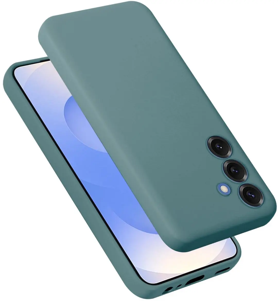 Cadorabo Hoesje geschikt voor Samsung Galaxy S25 Plus in LIQUID GROEN