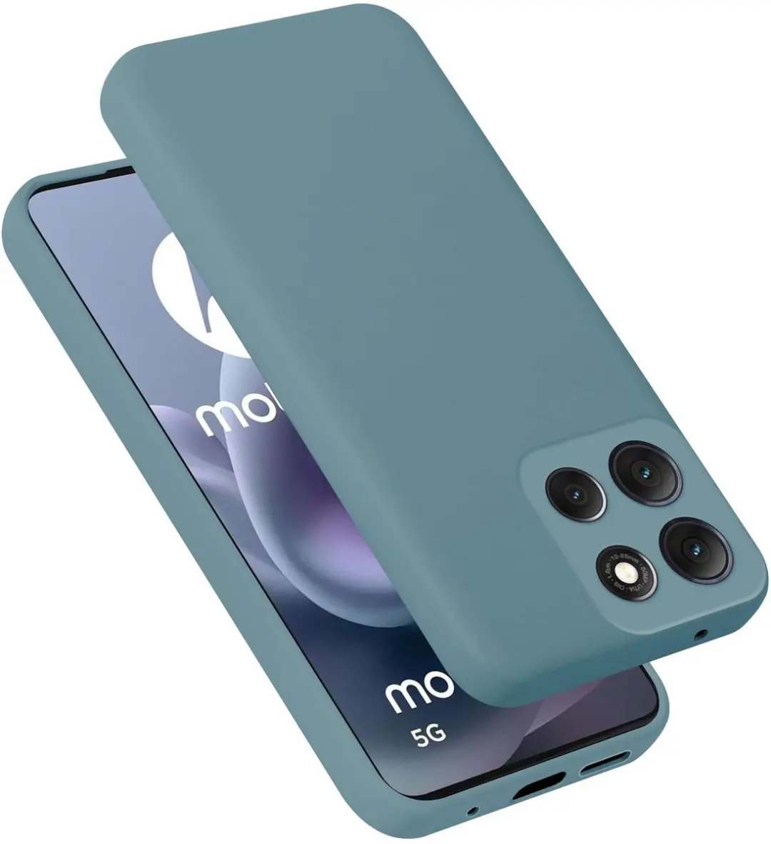 Cadorabo Hoesje geschikt voor Motorola Moto G86 Case in Liquid Groen Beschermhoe