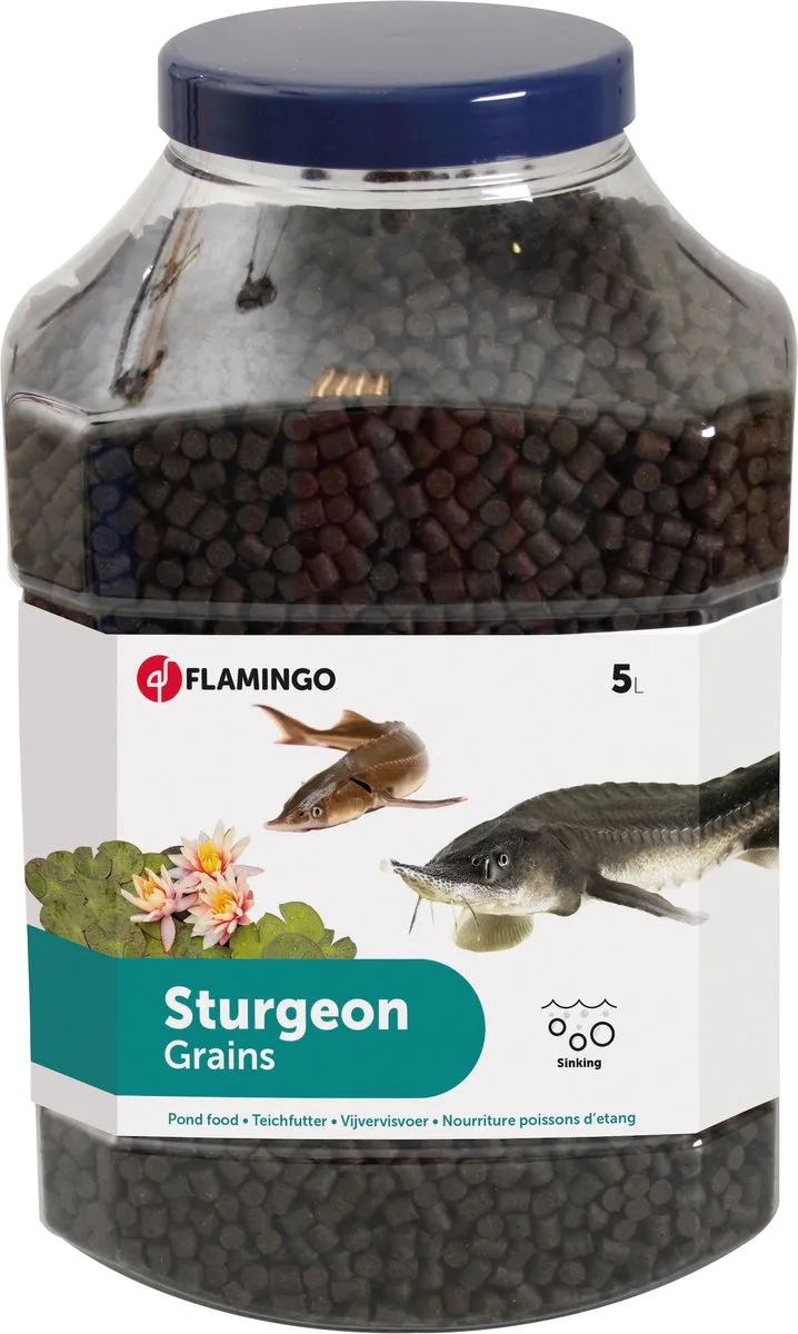 Vissen voer – vissenvoer – vijvervoer – steurvoer – 5L – bruin