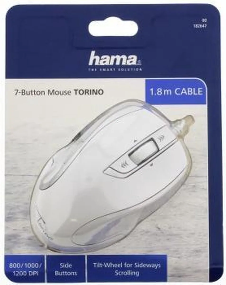 Hama Torino Optische Muis 182647 - Wit