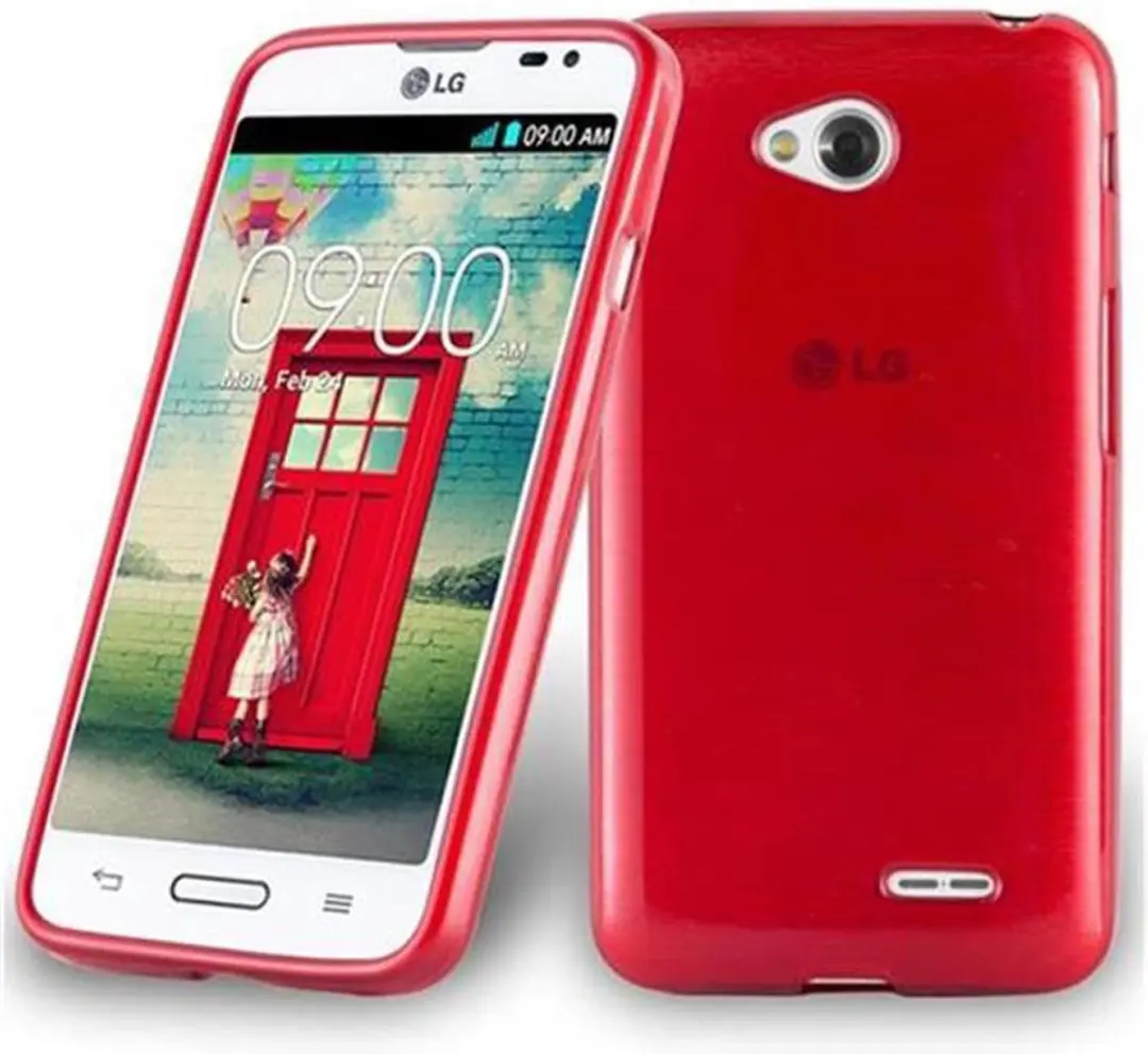 Cadorabo Hoesje geschikt voor LG L70 (1. SIM) in ROOD