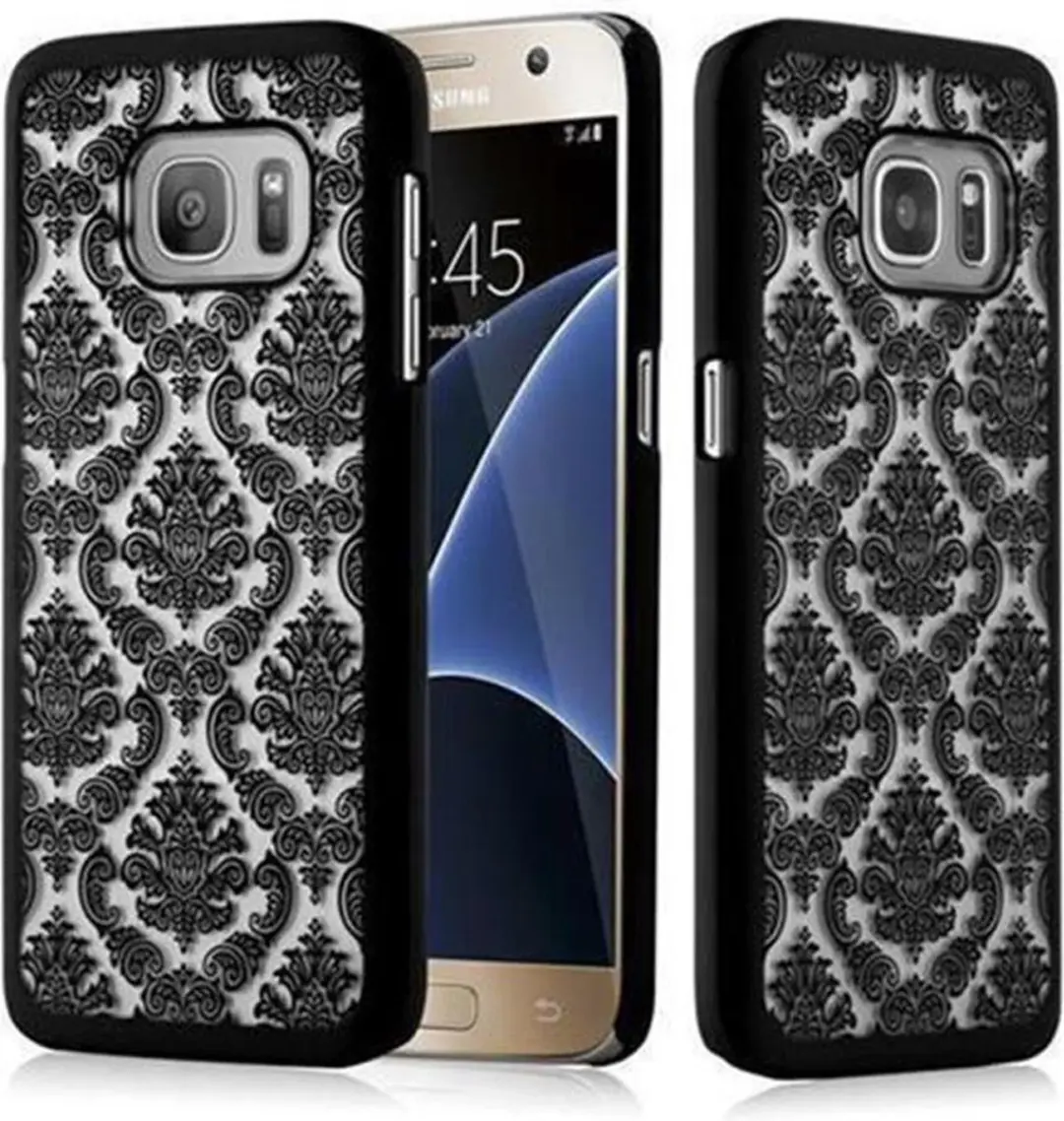 Cadorabo Hoesje geschikt voor Samsung Galaxy S7 in ZWART