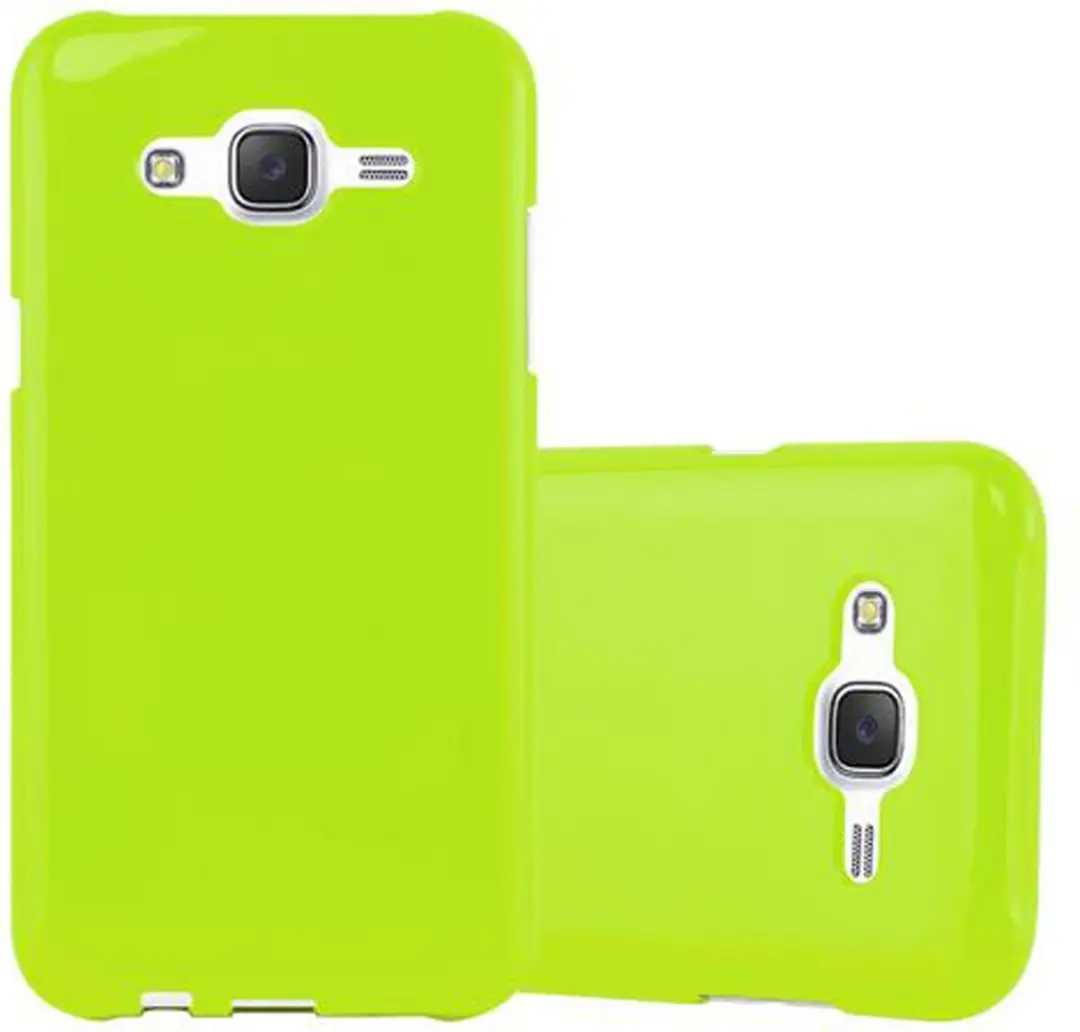 Cadorabo Hoesje geschikt voor Samsung Galaxy J5 2015 in JELLY GROEN