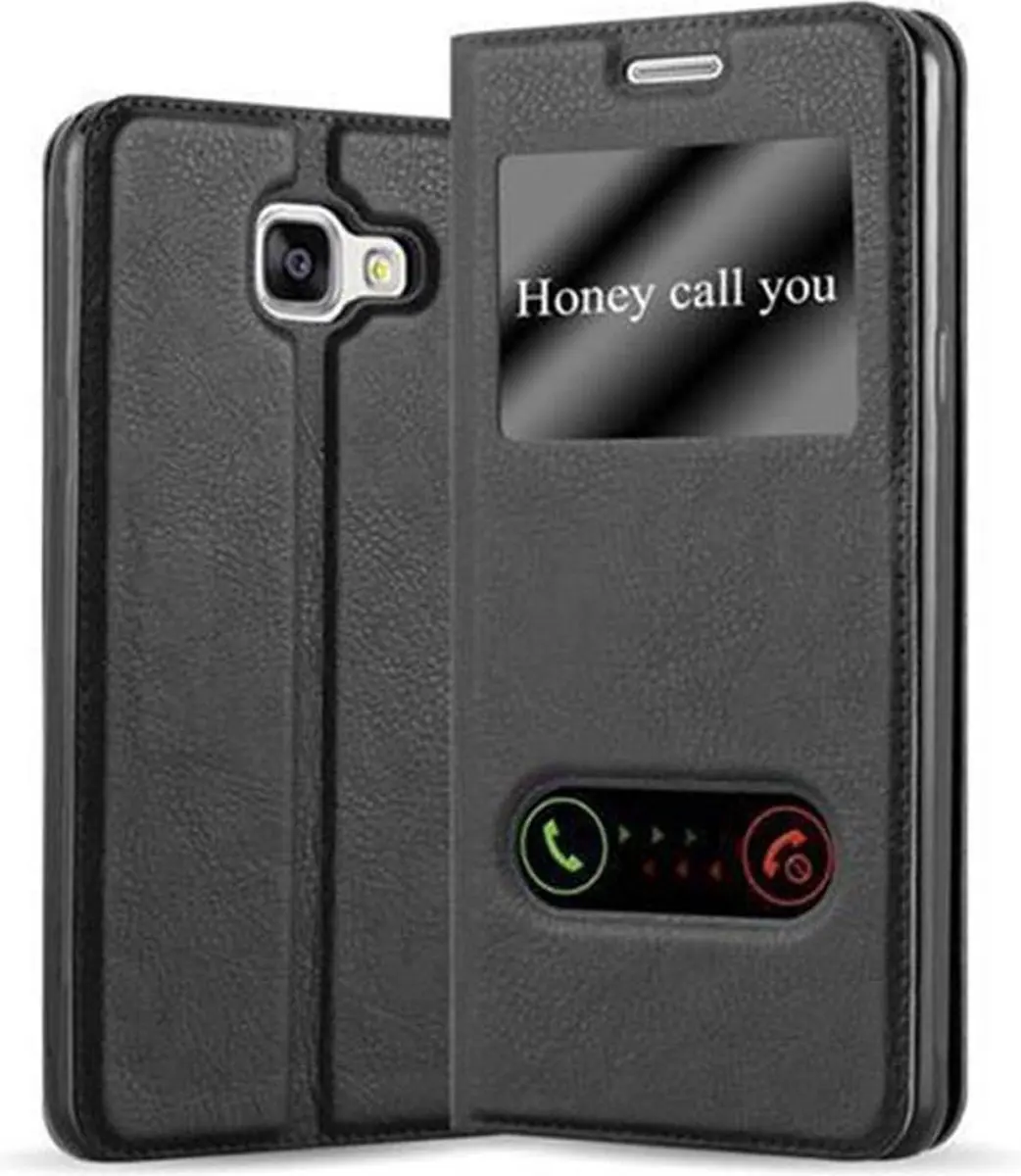 Cadorabo Hoesje geschikt voor Samsung Galaxy A5 2016 in KOMEET ZWART