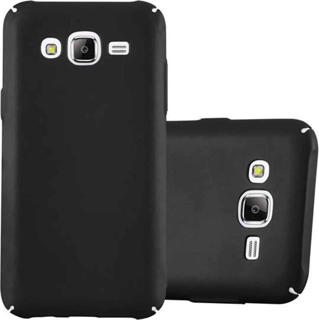 Cadorabo Hoesje geschikt voor Samsung Galaxy J5 2015 in METAAL ZWART