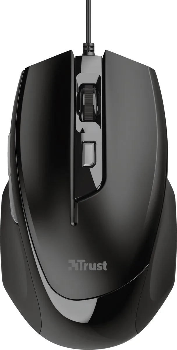 Trust Voca Bedrade Optische Muis 1200 DPI - Zwart