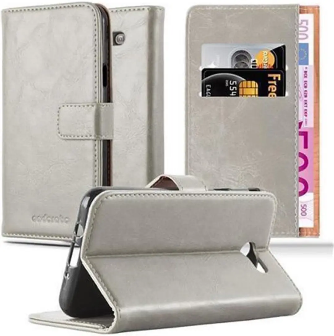 Cadorabo Hoesje geschikt voor Samsung Galaxy J3 2017 US Version in CAPPUCCINO BR