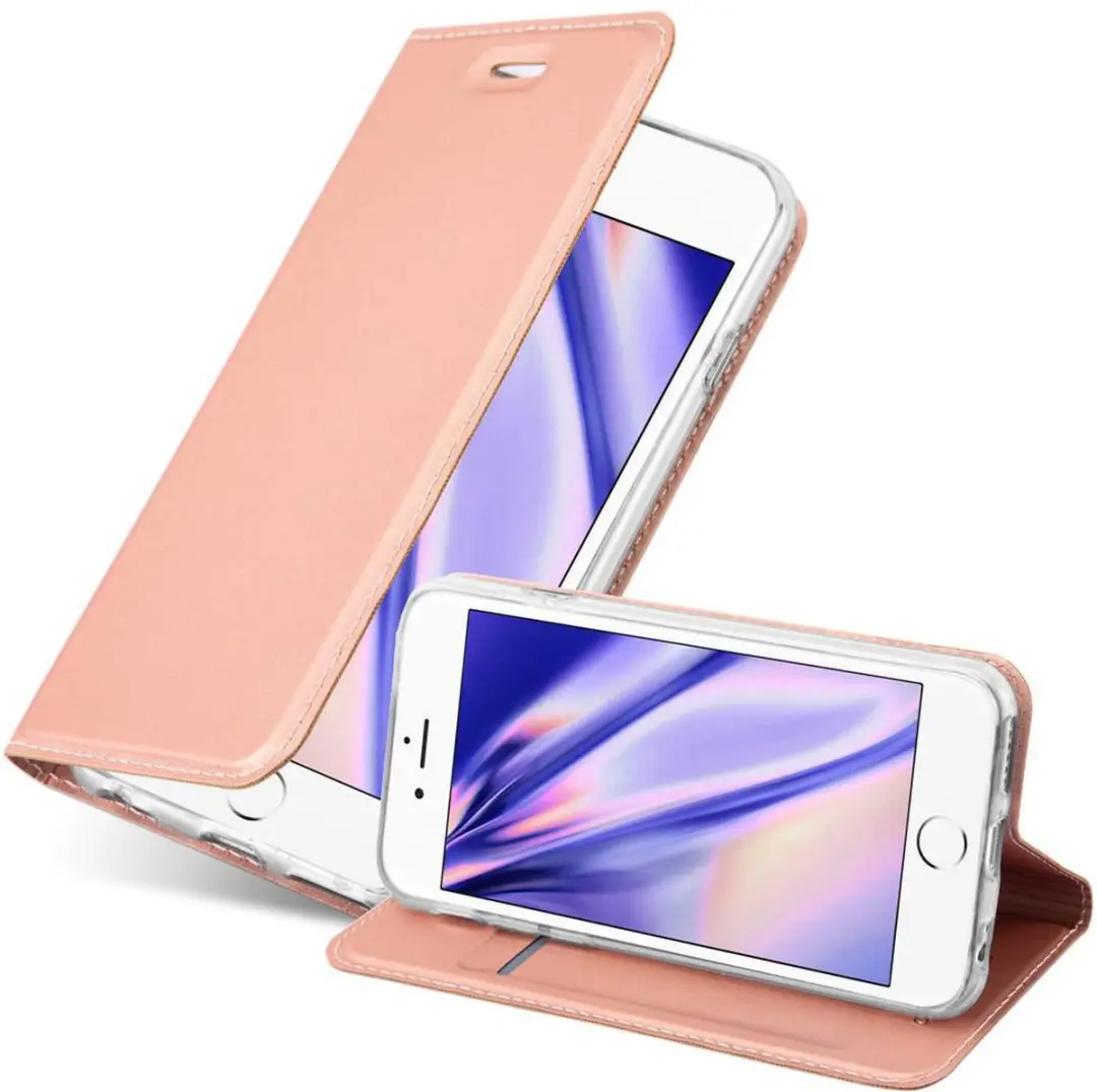 Cadorabo Hoesje geschikt voor Apple iPhone 6 / 6S in CLASSY ROSE GOUD