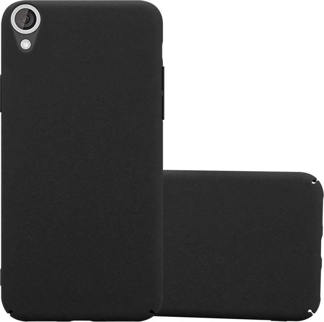 Cadorabo Hoesje geschikt voor HTC Desire 820 in FROSTY ZWART