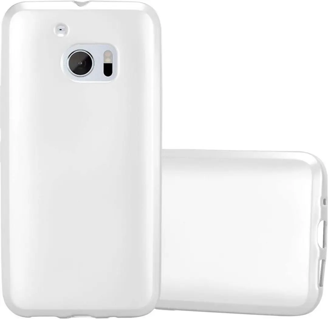 Cadorabo Hoesje geschikt voor HTC ONE M10 in METALLIC ZILVER