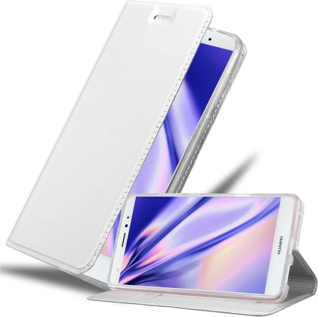 Cadorabo Hoesje geschikt voor Huawei MATE S in CLASSY ZILVER