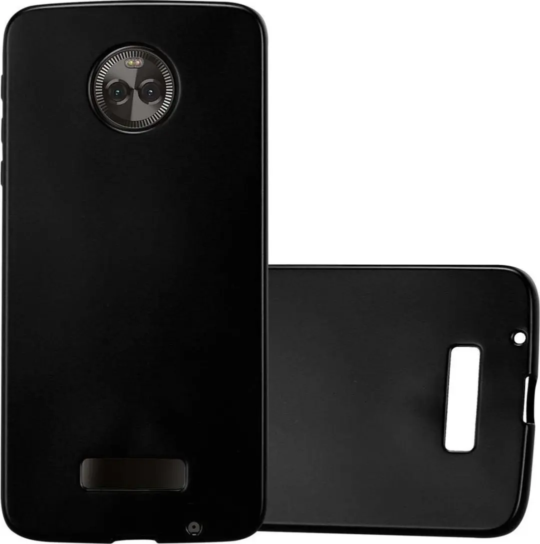 Cadorabo Hoesje geschikt voor Motorola MOTO X4 in METALLIC ZWART