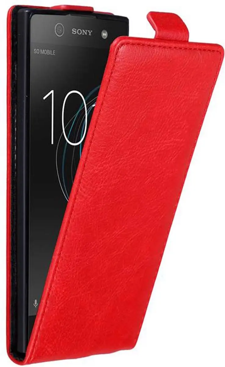 Cadorabo Hoesje geschikt voor Sony Xperia XA1 in APPEL ROOD