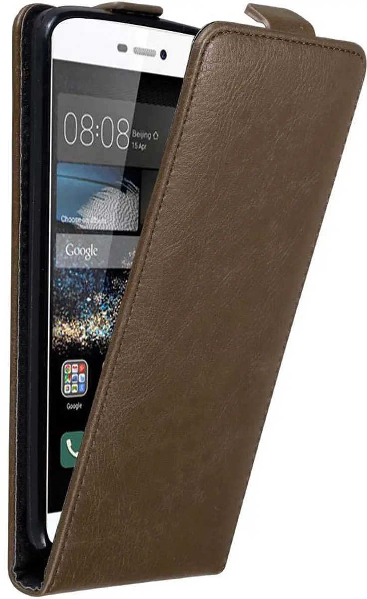 Cadorabo Hoesje geschikt voor Huawei P8 in KOFFIE BRUIN