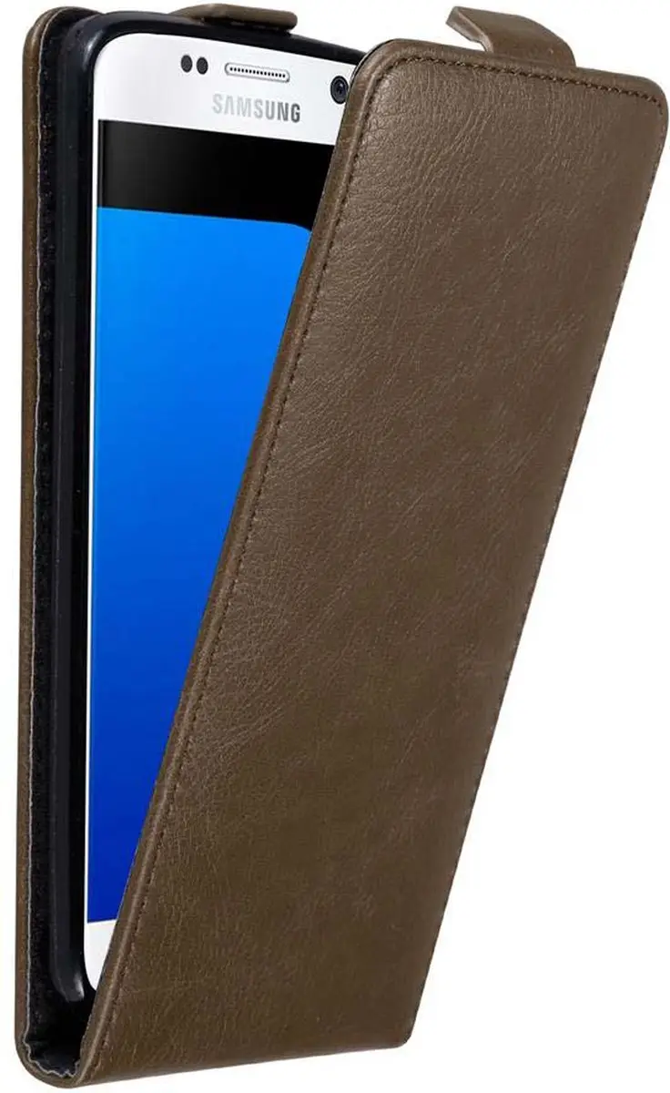 Cadorabo Hoesje geschikt voor Samsung Galaxy S7 in KOFFIE BRUIN