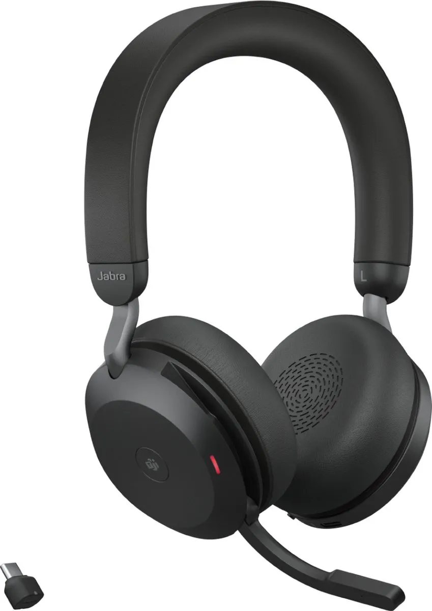 Jabra Evolve2 75 MS Headset - Zwart