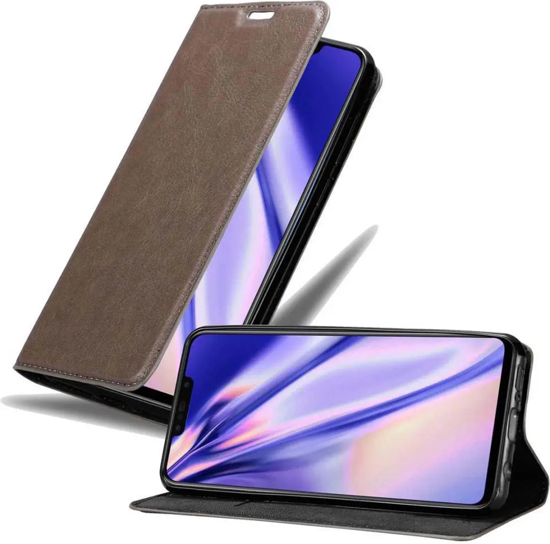 Cadorabo Hoesje geschikt voor Huawei P SMART PLUS 2019 in KOFFIE BRUIN