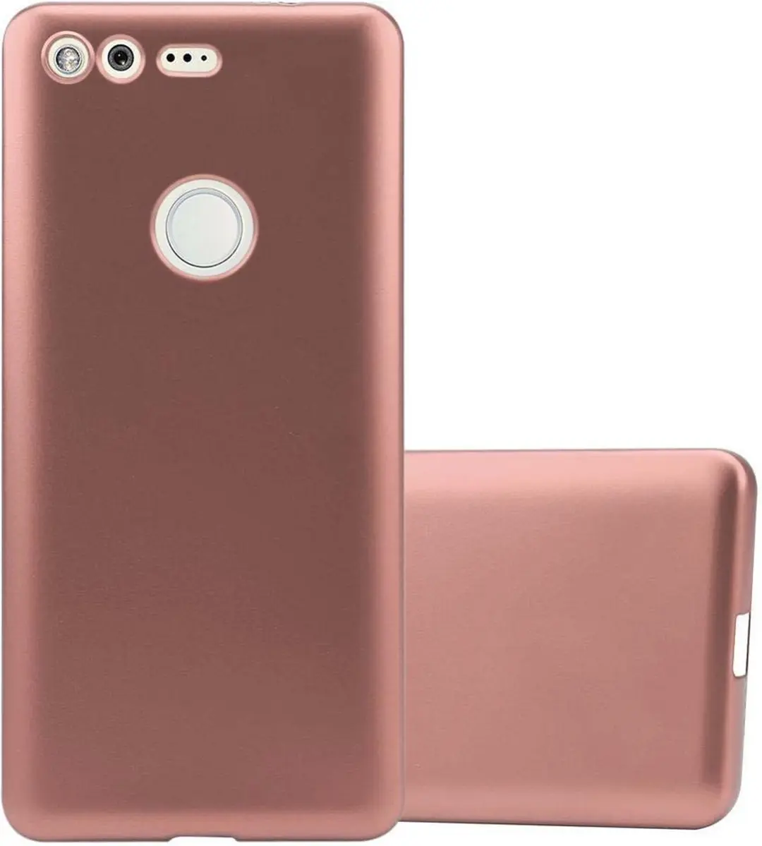 Cadorabo Hoesje geschikt voor Google PIXEL in METALLIC ROSE GOUD