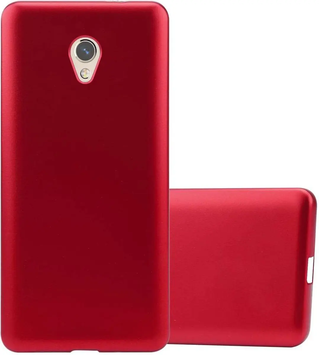 Cadorabo Hoesje geschikt voor ZTE Blade V7 in METALLIC ROOD