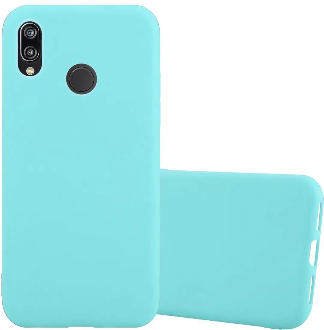 Cadorabo Hoesje geschikt voor Huawei P20 LITE 2018 / NOVA 3E in CANDY BLAUW