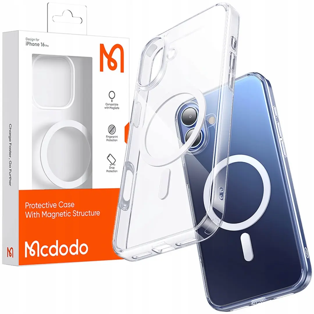 Mcdodo Magnetisch Hoesje Duidelijk Versterkt Voor Magsafe Iphone 16 Plus