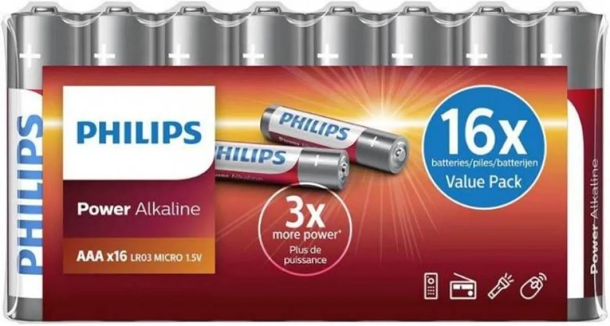 Philips Power Alkaline AAA Batterijen