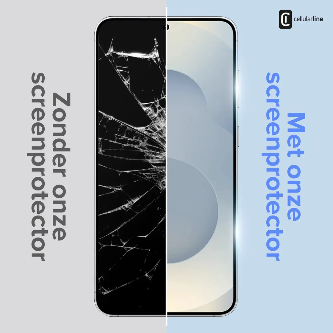 Cellularline Screenprotector Samsung Galaxy S26 Plus - 9H Gehard Glas - afbeelding 4 van 6