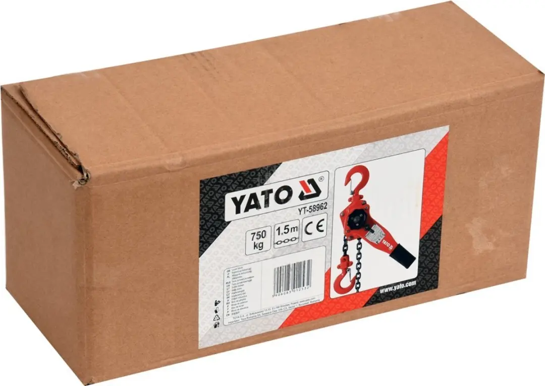 Yato YT-58962 Kettingtakel - 0,75 ton - afbeelding 2 van 3