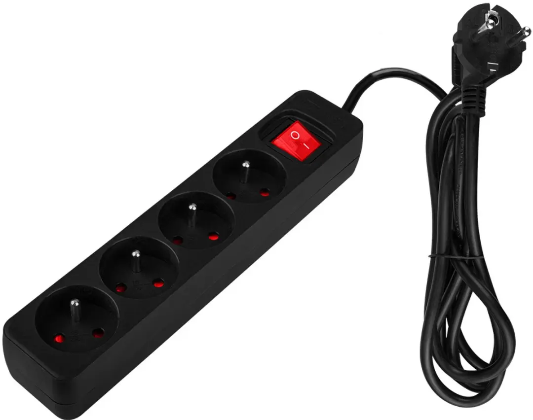 Neo Tools Verlengsnoer 1.5m - 4 Gaten - ON/OFF - afbeelding 2 van 6