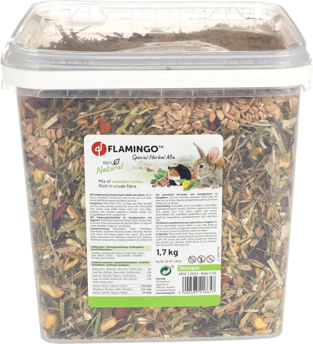 Flamingo Snack Knaagdier Kruidenmix Special 1,7kg
