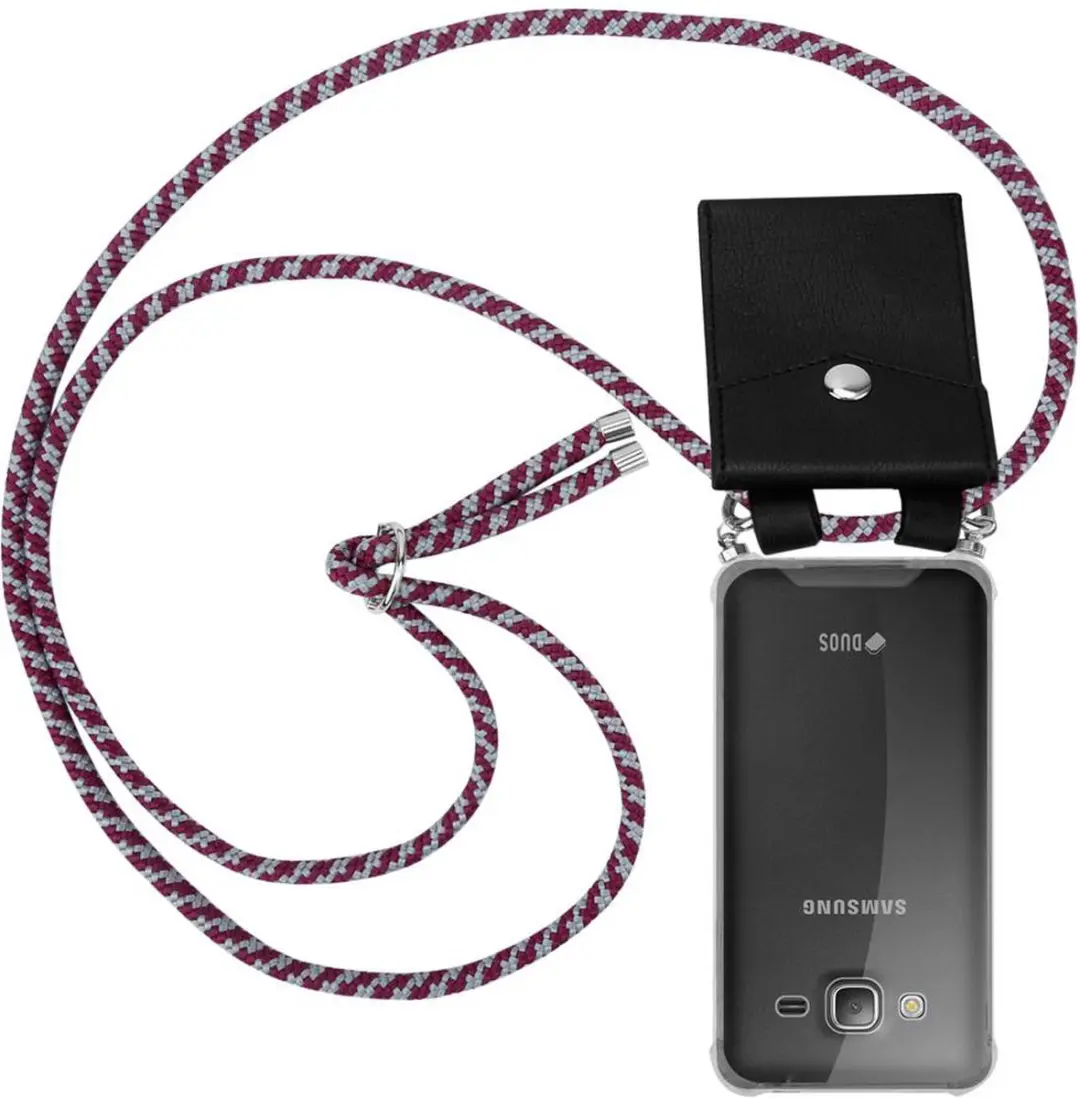 Cadorabo Hoesje geschikt voor Samsung Galaxy J3 2016 in ROOD WIT