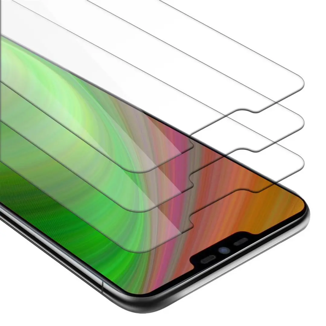 Cadorabo 3x Screenprotector geschikt voor LG G7 ThinQ / FIT / ONE