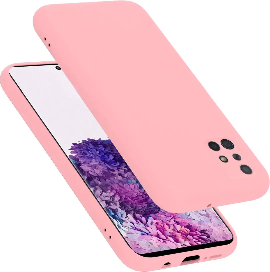 Cadorabo Hoesje geschikt voor Samsung Galaxy A71 4G in LIQUID ROZE