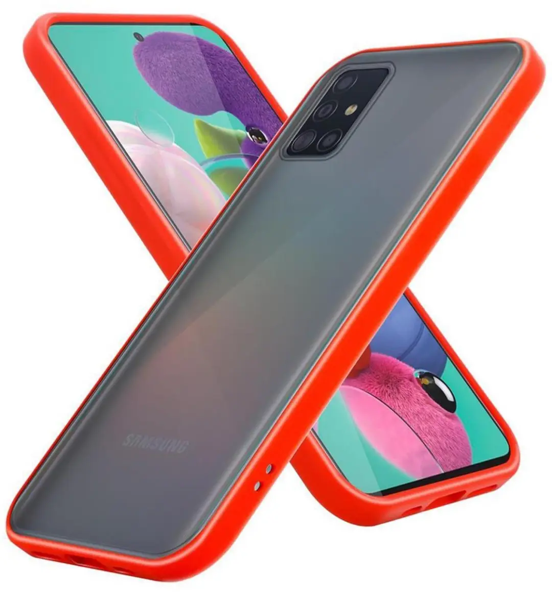 Cadorabo Hoesje geschikt voor Samsung Galaxy A51 4G / M40s in Mat Rood