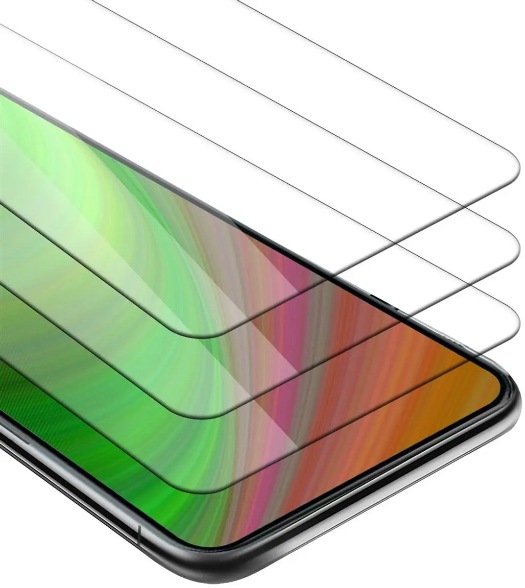 Cadorabo 3x Screenprotector geschikt voor ZTE Axon 20 5G