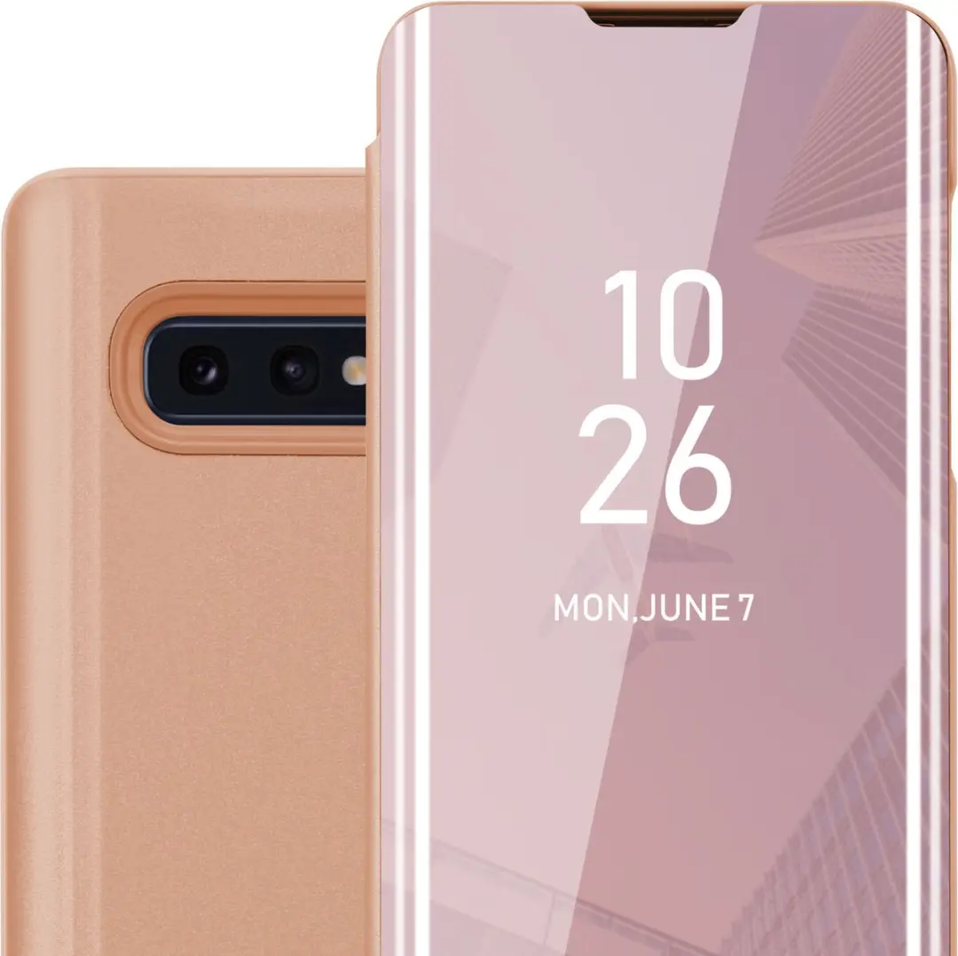 Cadorabo Hoesje geschikt voor Samsung Galaxy S10e in KUNZIET ROZE